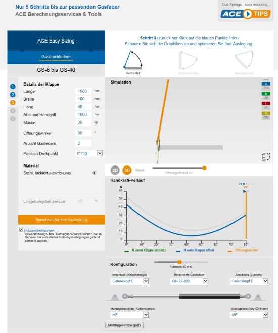 Berechnung Startbalken Sprungschanze GS Online