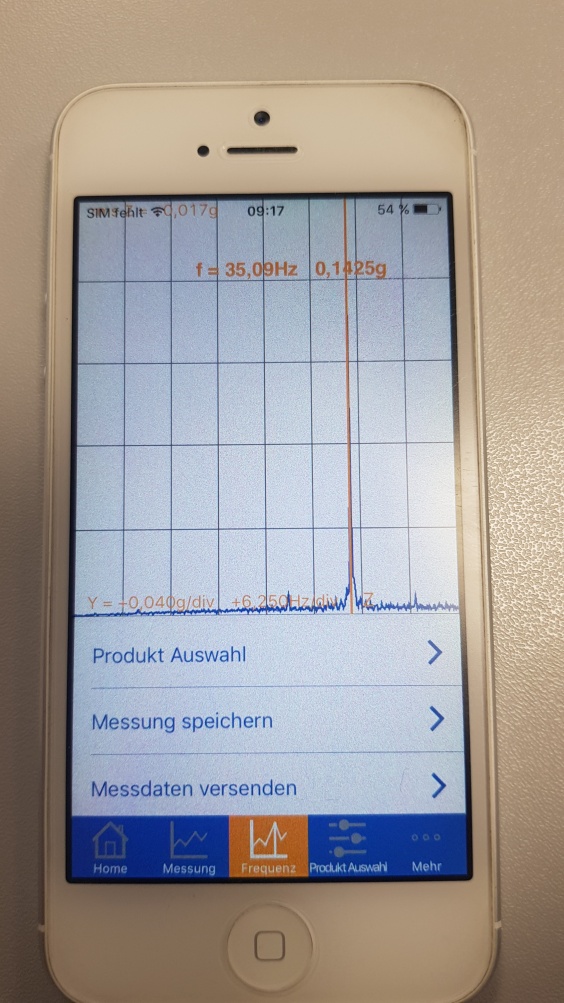ACE VibroChecker App im Einsatz