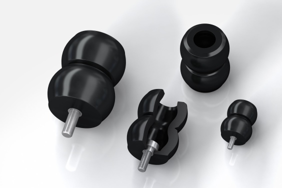 Die hier eingesetzte TC-S-Baureihe der TUBUS ist schon standardmäßig in verschiedensten Größen lieferbar und bietet Energieaufnahme in Bereichen zwischen 450 bis zu 12.725 Nm