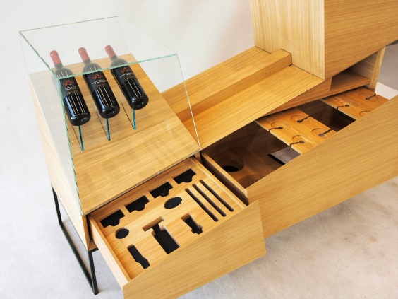 Schubladenfronten der Slide Bar