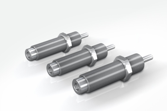 Dauerläufer mit optimalem Korrosionsschutz: Die Edelstahl-Kleinstoßdämpfer von ACE brillieren mit Energieaufnahmen von 20 Nm/Hub bis 136 Nm/Hub bei Hublängen von 12 mm bis 25 mm.