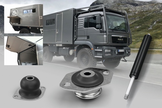 Konstrukteure können durch intelligentes Nach- oder Umrüsten bestehende Großfahrzeuge effizient und nachhaltig durch Industriegasfedern und Schwingungsdämpfer von ACE optimieren