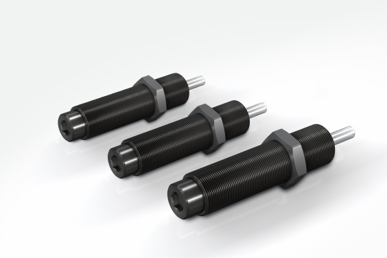 Die Kleinsto&szlig;d&auml;mpfer der Produktfamilie MC150 bis MC600 von ACE sind in den Gr&ouml;&szlig;en M14, M20 und M25 lieferbar, bieten Hubl&auml;ngen von 12 mm bis 25 mm, Energieaufnahmen von 20 Nm/Hub bis 136 Nm/Hub.